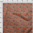 thumbnail image 2 of oneOone Cotton Cambric Orange Fabric Abstracts Craft Projects Decor Fabric Printed By The Yard 56 Inch Wide, 2 of 4