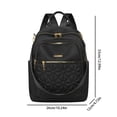 thumbnail image 7 of Stylago Womens Backpack Purses Trendy Zipper Compartments Crossbody Bags Water Proof Nylon Travel Shopping Bags for Ladies Black, 7 of 7