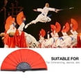 thumbnail image 4 of Silk Folding Fan, Martial Arts 2 Colors Chinese Fan, Tai Chi Training For Dance Performance, 4 of 8
