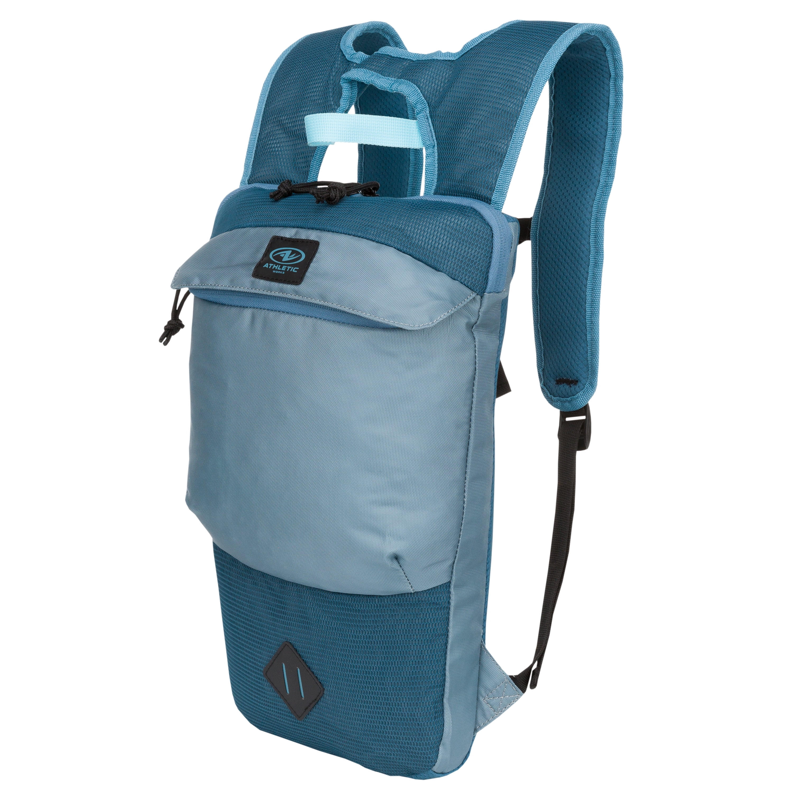 Athletic Works Slim Unisex Sports Backpack, 7.5 L Smoke Blue