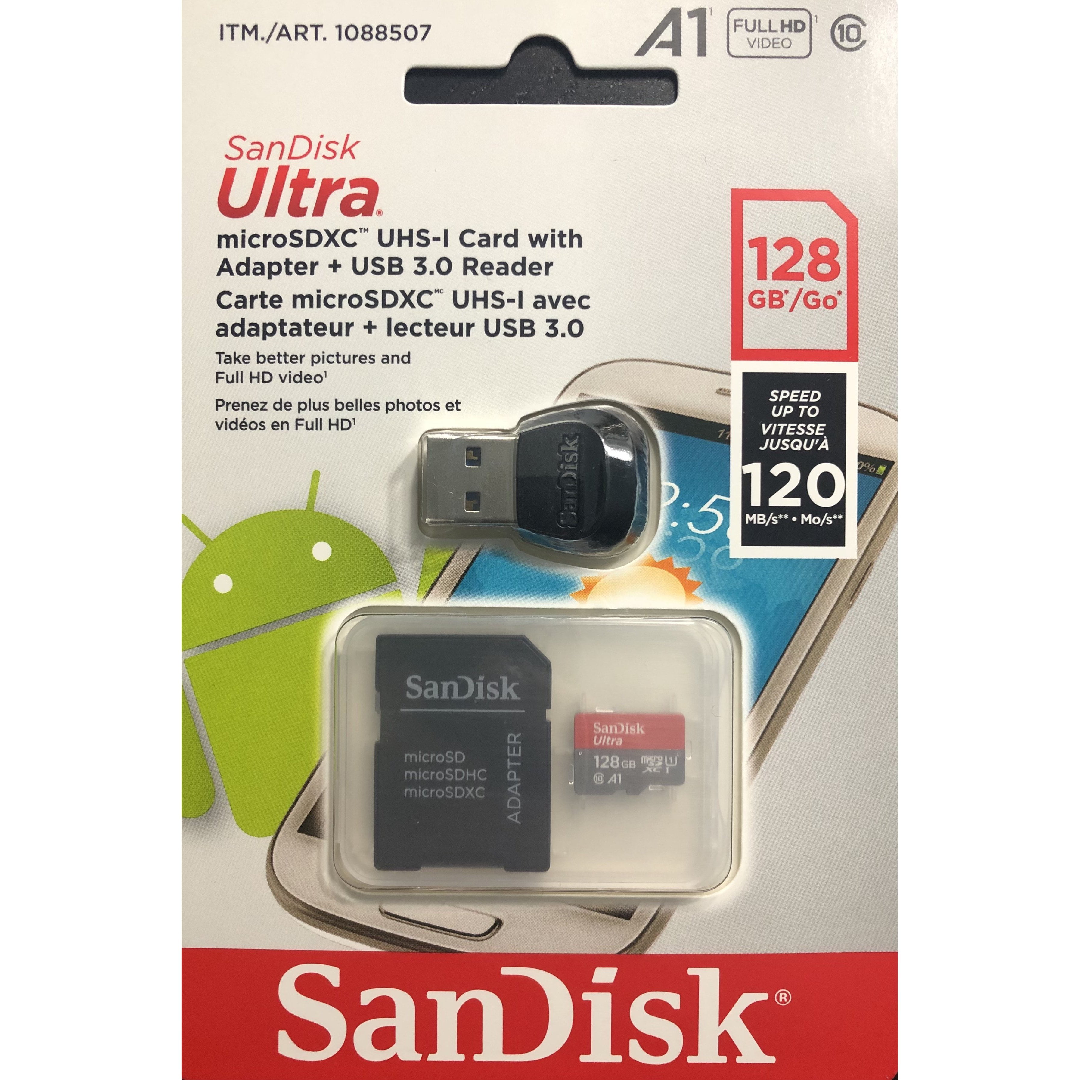 Карта памяти sandisk 128gb microsdxc