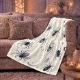 thumbnail image 6 of Celestial Spiders with Crescent Moons Crystals and Gold Webs, Mystic Night Sky Spider Style for Moon Lovers, Warm Flannel Blanket for Bedroom and Reading Nook, Halloween Gift, Home Decor, 6 of 9