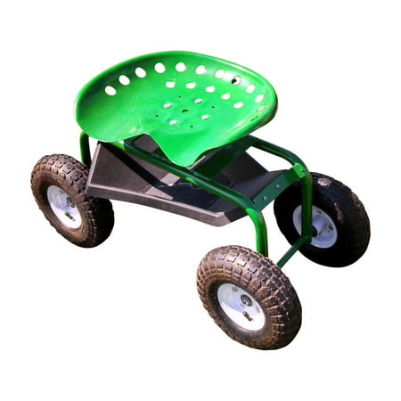 Mid West Garden Caddy Tractor Seat on Wheels