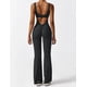 thumbnail image 4 of Mono YEOREO Flare, sin mangas, sin espalda, para gimnasio, ajustado, negro, 4 of 6