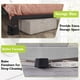 thumbnail image 4 of Elevadores de cama Yookwutar, 10 cm, soporte pesado, 2700 kg, negro, paquete de 4, 4 of 6