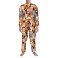 thumbnail image 3 of Daiia Cute Cat Paw for Men's Long-Sleeved Pajama Set – Soft & Comfortable Sleepwear Button-Up Pajamas Cozy Lounge Wear-XX-Large, 3 of 7