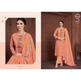 thumbnail image 4 of Pakistani Stitched Plazo Pant Suits Indian Ethnic Party Wear Salwar Kameez Dress ( Orange, M - 40 ), 4 of 5