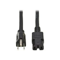 Tripp Lite 8ft Power Cord Cable 5-15P to C15 Heavy Duty 15A 14AWG 8' - (NEMA 5-15P to IEC-320-C15) 8-ft.
