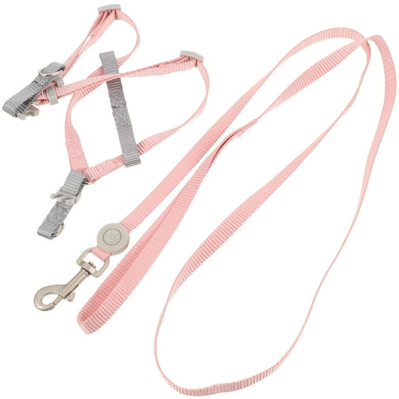 STOBOK 1Set Escape Proof Pink Cat Harness and Leash Set with One Hand Operation