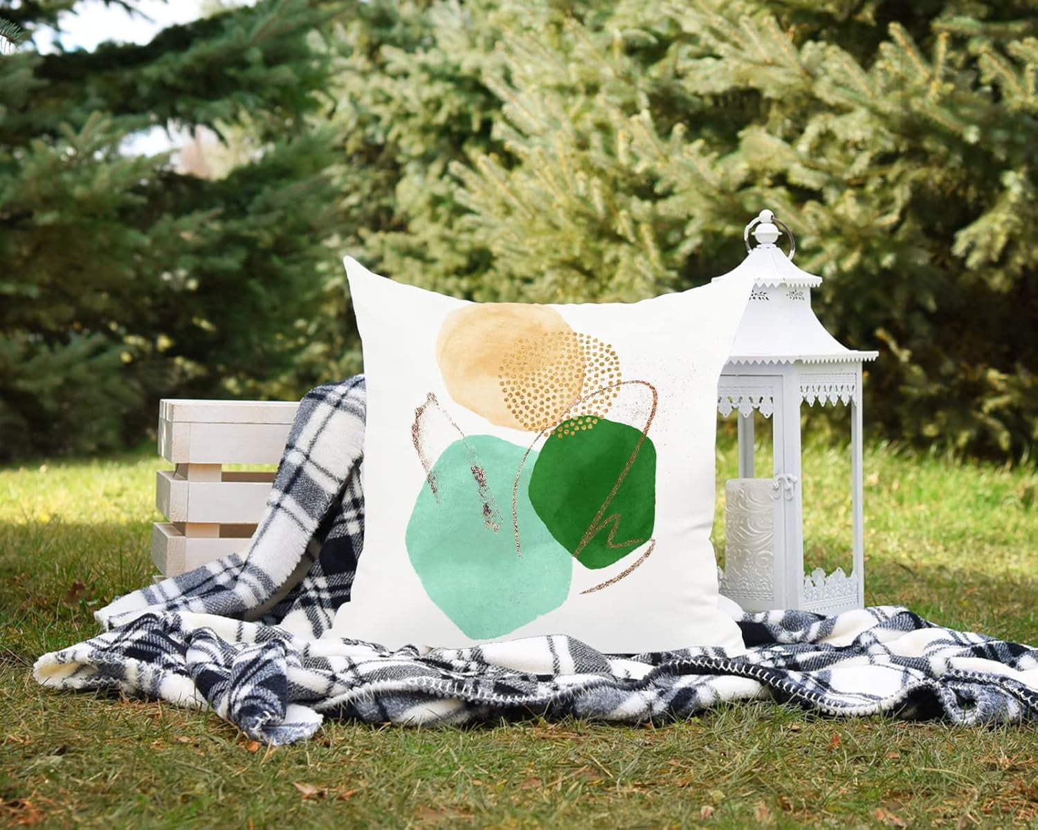 Boho Pillow Covers Set of 4 Mid Century Modern Decor Aesthetic Colorful Throw Pillows Abstract Geometric Minimalist Pillow Cases for Couch Sofa Home Decorations