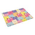 thumbnail image 2 of MKHERT Cute Cats Kittens Colorful Seamless Pattern Doormat Rug Home Decor Floor Mat Bath Mat 23.6x15.7 inch, 2 of 3