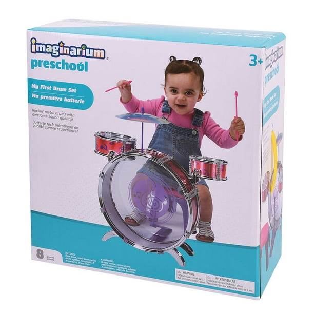 Imaginarium Preschool My First Drum Set Pink Walmart