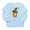 Sky Blue, variant on - Halloween Letter U Witch Monogram Long Sleeve Infa - Long Sleeve Infant T-Shirt