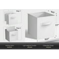 thumbnail image 7 of Sorbus 11" Foldable Fabric Storage Cube Bin, White (2 pack), 7 of 7