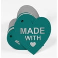 thumbnail image 3 of Inkdotpot Real Silver Foil Made With Love Wedding Tag Favor Hang Paper Tag 100 Pieces, 3 of 6