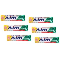 6 Pack - AIM Toothpaste Whitening Fresh Mint Gel 5.5 oz Each