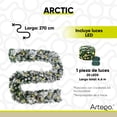 thumbnail image 4 of Guirnalda de Navidad Decorativa Artego 270cm con Luces LED Nevada Berries y Piñas, 4 of 5