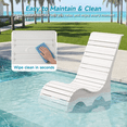 thumbnail image 5 of Vitarpatio HDPS In Pool Lounge Chairs Set of 2, Waterproof Pool Chairs Outdoor Tanning Chairs Pool Chaise Lounge Chairs Recliner for Pool Lawn Beach Patio, White, 5 of 10