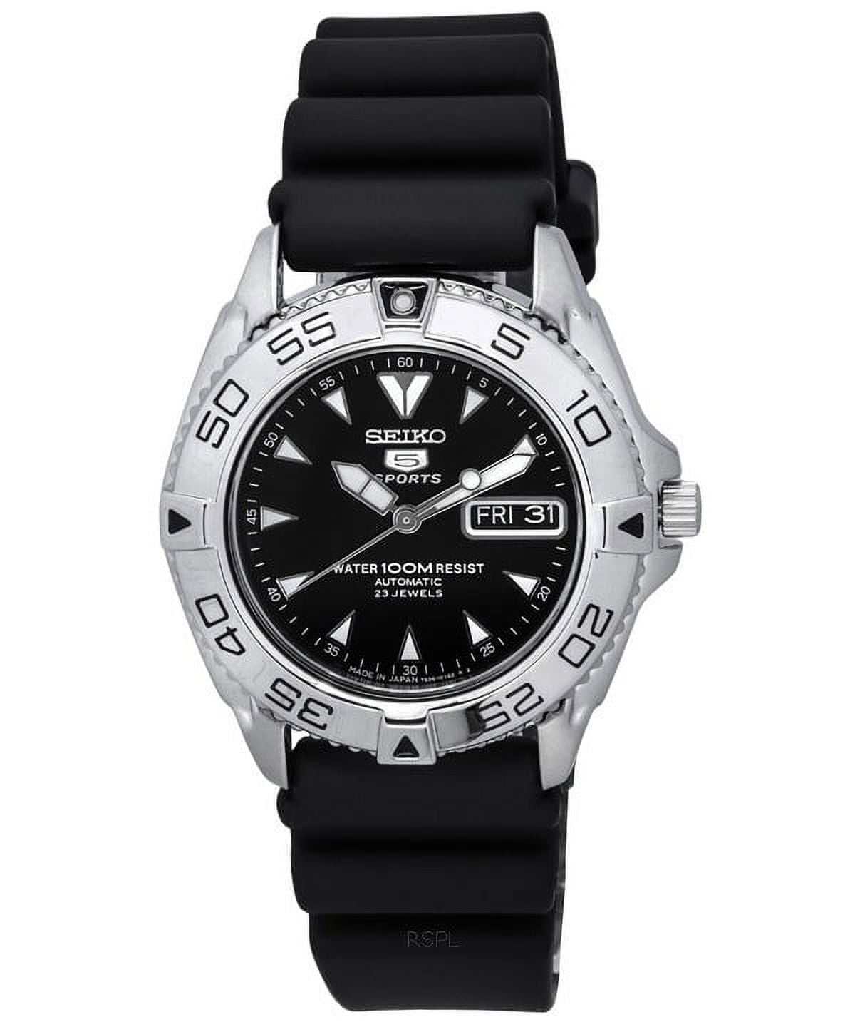 SEIKO AUTOMATIC WATER10BAR RESISTブラックダイヤ Seiko Men's Premier Automatic Black Dial Black Leather Watch