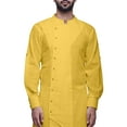 thumbnail image 4 of Atasi Solid Designer Long Kurta Shirt Asymmetric Cut Full Sleeve Kurta For Men-Medium, 4 of 6