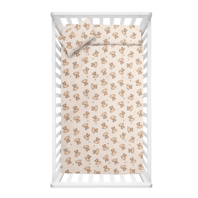 Sabanitas de camiseta Cuna CHIQUI MUNDO Teddy bear