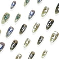 thumbnail image 2 of 24Pcs Press on Nails Medium Halloween Almond Fake Nails with Cute Ghosts Cat Designs Acrylic Nails White Ghost Artificial Nail Glossy Stick on Nail Full Cover for Women, 2 of 5