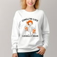 thumbnail image 3 of Women's  Crew Neck Pullover Cozy Clothes Autumn Winter-Glasses Skull Print, 3 of 16