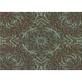 thumbnail image 1 of Ahgly Company Machine Washable Indoor Rectangle Transitional Dull-Sea Green Area Rugs, 5' x 8', 1 of 7