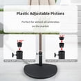 thumbnail image 4 of Half Round Patio Market Umbrella Base, Heavy-Duty Free Standing Resin Umbrella Stand, 33lb, 4 of 6