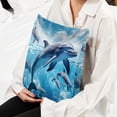 thumbnail image 6 of Dolphin Covers Set of 2 - Available in 16x16, 18x18, 20x20 Inches with Unique Patterns - for Home Decor, Throw Pillow Inserts, Pillow Inserts, Bed Pillow - Ideal for All Occasions!, 6 of 6