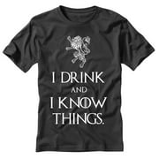 Game of Thrones I Drink and I Know Things X-Large Black T Shirt