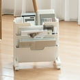 thumbnail image 4 of Étagère Mobile avec Roues, Matériau Plastique à Rotation 360, Capacité Multicouche pour la Maison, Économise de l'Espace, 4 of 8
