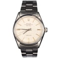 thumbnail image 1 of Pre-Owned Mens Rolex Stainless Steel Air-King Watch Silver Linen Dial 5500, 1 of 8