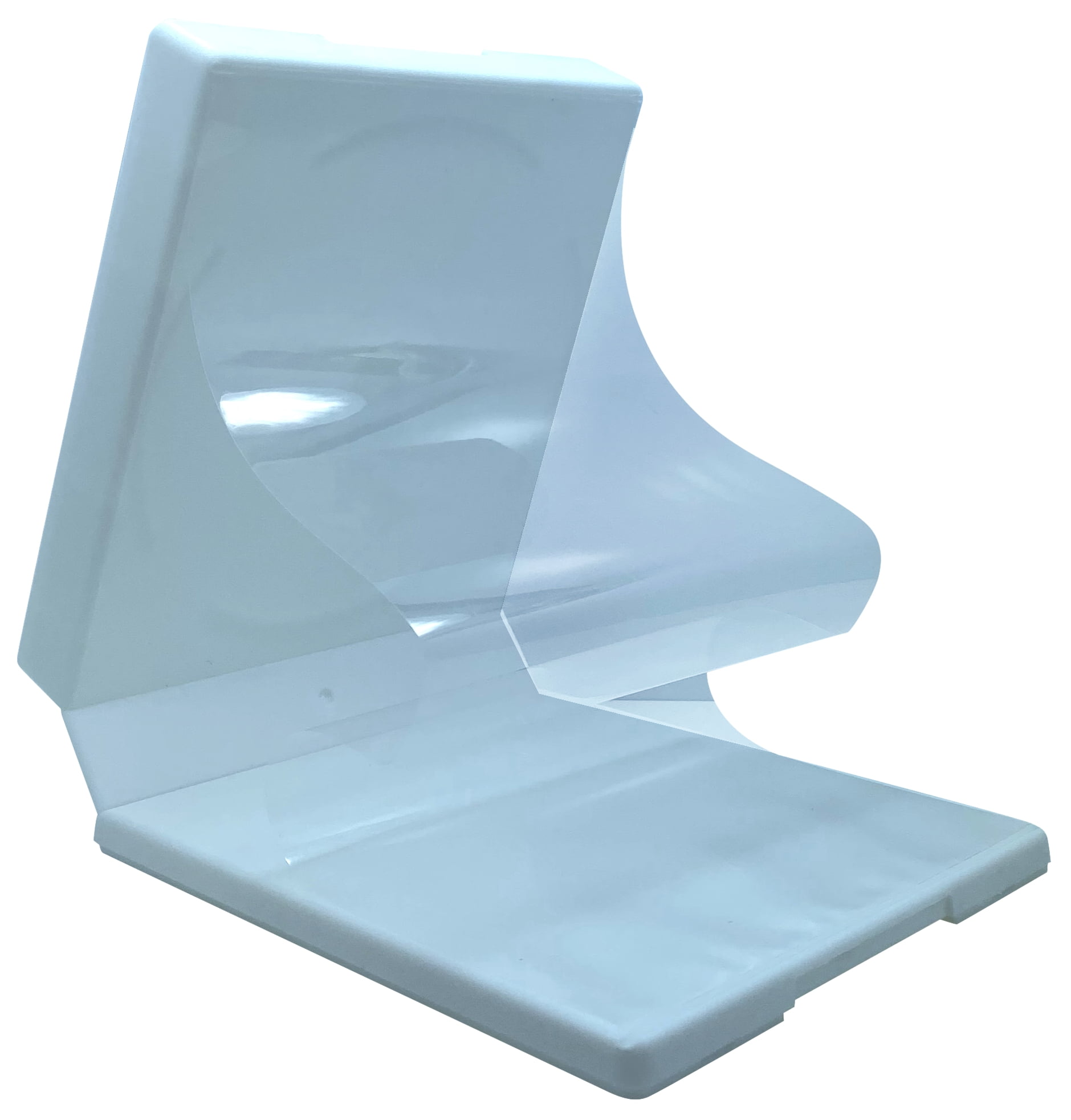 CheckOutStore 50 White CD/DVD Poly Stackable Square Box (Holds Up to 16 Discs)