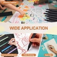 thumbnail image 6 of Uxcell 10 Pack Dry Erase Markers Pens, Watercolor Fine Tip Marker, Wet Erase Whiteboard Markers for Paper Drawing Art Supplies Office Home, White, 6 of 6