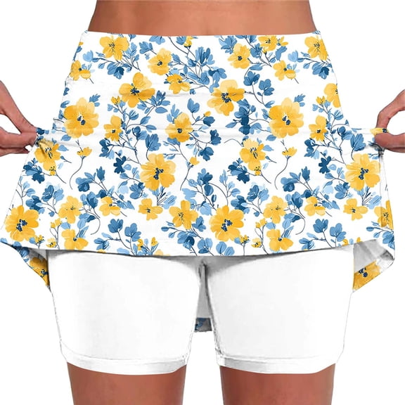 Womens Shorts Casual,Womens Skorts Tummy Control High Waist Athletic Skirts Casual Plus Size Elastic Tennis Yoga Golf Shorts
