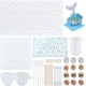 thumbnail image 1 of Juego de 50 moldes de silicona con forma de onda de agua, moldes de resina epoxi con chips de aluminio y herramientas de resina., 1 of 7