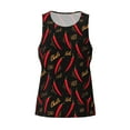 thumbnail image 4 of Haiem Hot Chili Men Workout Tank Top Gym Bodybuilding Sleeveless Muscle T Shirts Athletic Tank Breathable Workout Shirt-Medium, 4 of 9