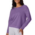 thumbnail image 1 of Sudadera Hanes EcoSmart Crewneck para Mujer Violeta Talla L, 1 of 4