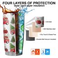 thumbnail image 7 of 20oz Tumblers Red Christmas Car Pattern Stainless Steel Vacuum Insulated Double Wall Travel Tumbler Cups Mug with Lid and Straw,Cleaning Brush for Cold & Hot Drinks, 7 of 7