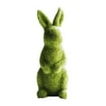 thumbnail image 2 of ZAXARRA Imitation Moss Rabbit Resin Sculpture Garden Ornament (Green), 2 of 7