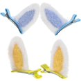 thumbnail image 5 of Rabbit Ears Hair Clip Everyday Use for Girls and Young Women in Assorted Color with Bangs Holder 2Pcs, 5 of 5
