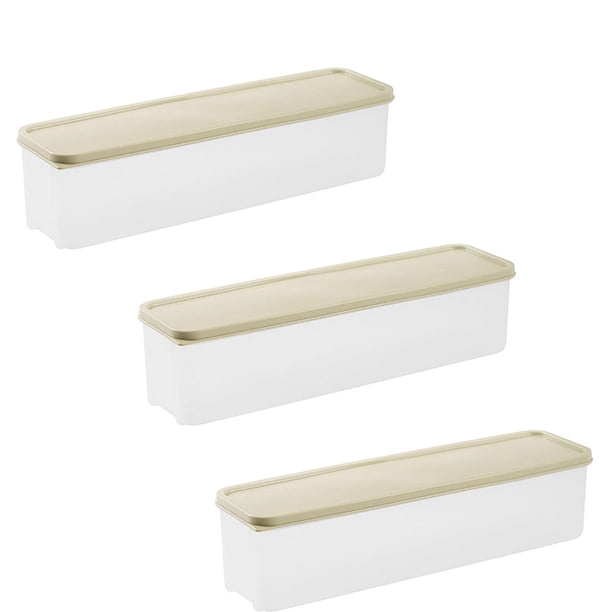 Xihbxyly Palets de Liquidación En Venta Caja de Almacenamiento Rectangular de Plástico para Refrigerador, Caja para Conservación de Alimentos con Tapa, Cocina, Varios Granos, Colgante para Alimentos,