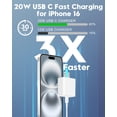thumbnail image 2 of [Cargador] Cargador de pared rápido LUOSIKE USB C de 20 W para iPhone 16/15, 2 of 8