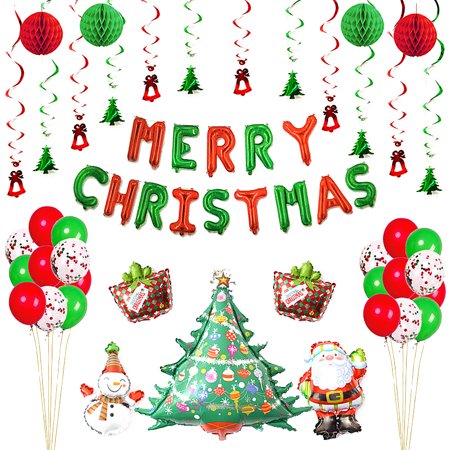 42pcs Set Merry Christmas Letters Sequin Foil Balloons Santa Claus Suit For Xmas Christmas Party Decoration Walmart Canada