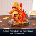 thumbnail image 4 of 4D Build, Pokémon Charmander 3D Model Kit, Pokémon Figure, Kanto First Partner Collection, Desk Décor, 241 Pieces, for Ages 12 & Up, 4 of 4
