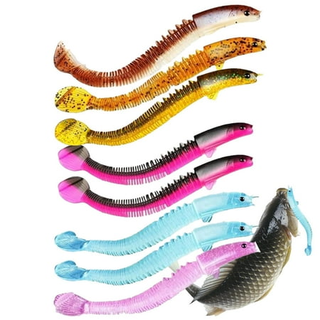 Simulated Soft Bait - Lure Bass Bait - Swimming Bait for Fishing Soft Swimbait Fishing Lures Easy Catching Vivid Fishing Lures for Outdoor Grass Carp