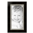 thumbnail image 2 of ArtToFrames 12" x 24" Espresso with Silver Lip Picture Frame, 12x24 inch Silver Wood Poster Frame (WOM-4951),  Pack, 2 of 7