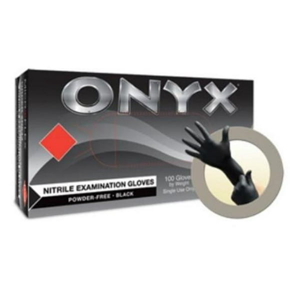 Microflex MXN64-XL Onyx Extra Large Gants en Nitrile - Noir