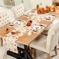 thumbnail image 5 of Fall Placemats Set of 6, Thanksgiving White Pumpkins Maple Leaves Place Mats 12x18 Inch Autumn Harvest Farmhouse Table Mats for Home Holiday Party Dining Table Decor, 5 of 6